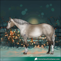 Horse Color:Gray Silver Brown Dun Tobiano Rabicano 
