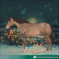 Horse Color:Sable Champagne Tobiano Rabicano