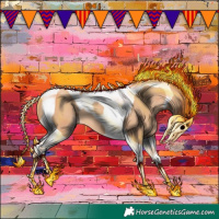 Horse Color:Gold Champagne Tobiano