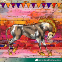 Horse Color:Classic Champagne Tobiano