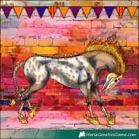 Horse Color:Amber Champagne Appaloosa 