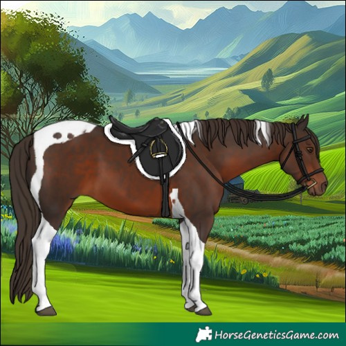 Horse Color:Liver Chestnut Tobiano
