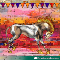 Horse Color:Sable Champagne Tobiano