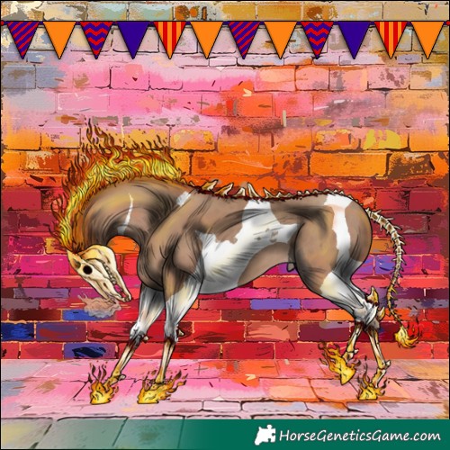 Horse Color:Classic Champagne Tobiano 