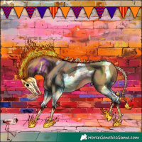 Horse Color:Classic Champagne Tobiano