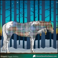 Horse Color:Plaid  Silver Brown Tobiano 