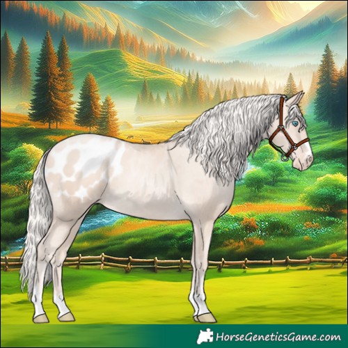 Horse Color:Gold Cream Champagne Pearl Appaloosa 