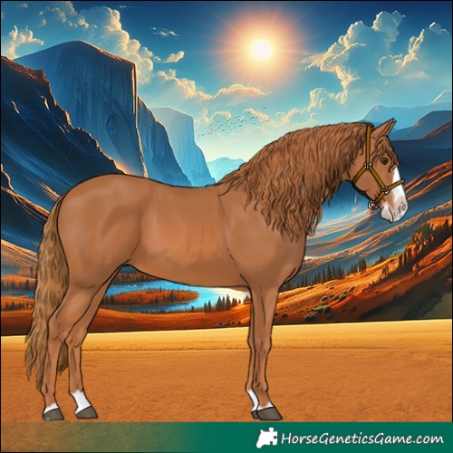 Horse Color:Chestnut Splash Frame 