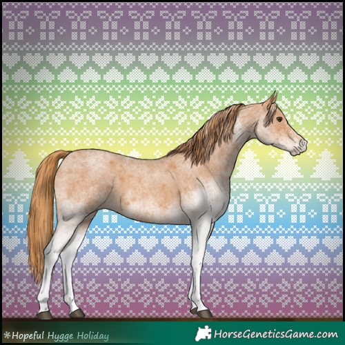 Horse Color:White Spotted Red Roan