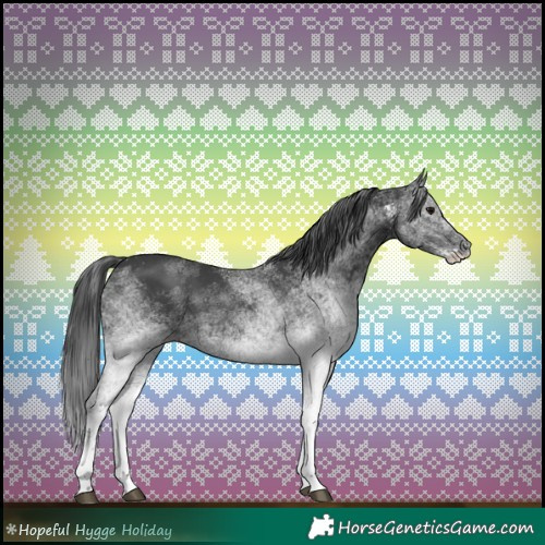 Horse Color:White Spotted Black 