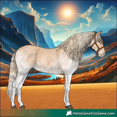 Horse Color:White Spotted Red Roan
