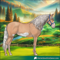 Horse Color:Silver Amber Champagne Frame 