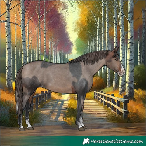 Horse Color:Bay Sabino Splash Appaloosa and Bay Dun Sabino Splash Appaloosa