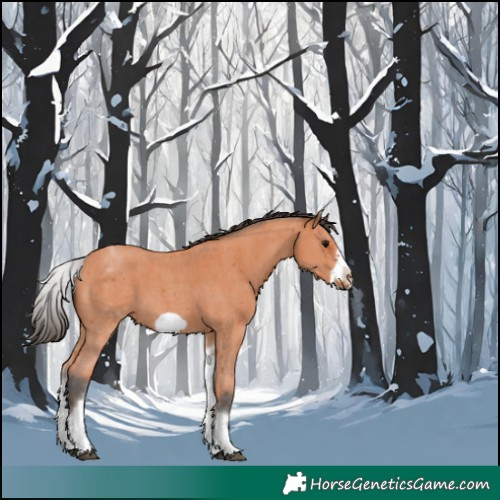 Horse Color:White Spotted Bay Sabino Frame 