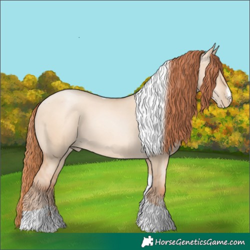 Horse Color:Sable Champagne Pearl Dun Sabino Tobiano 