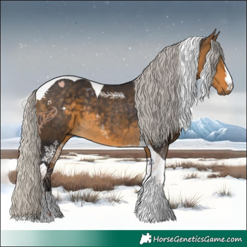 Horse Color:Silver Buckskin Tobiano