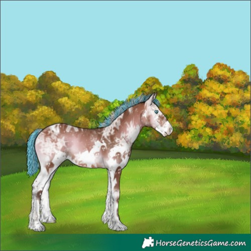 Horse Color:Painted Silver Brown Ice Onyx Splash Tobiano 