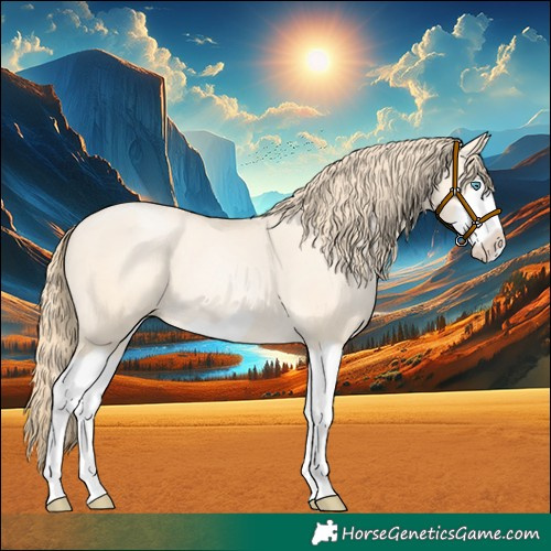 Horse Color:Buckskin Pearl Splash Frame 