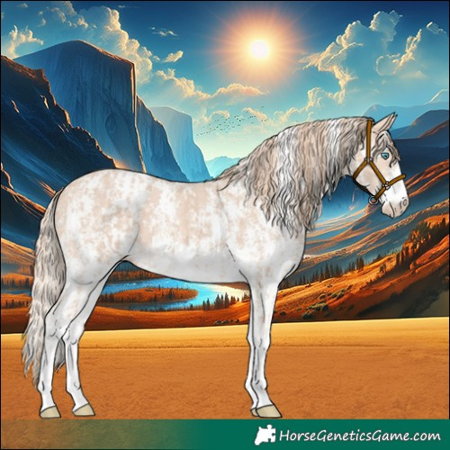 Horse Color:Perlino Sabino  and Perlino Sabino 