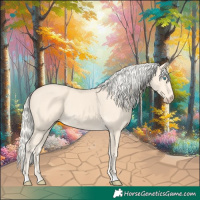 Horse Color:Cremello 