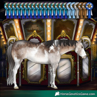 Horse Color:Brown Dun Sabino Brindle