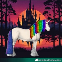 Horse Color:Cremello Tobiano 
