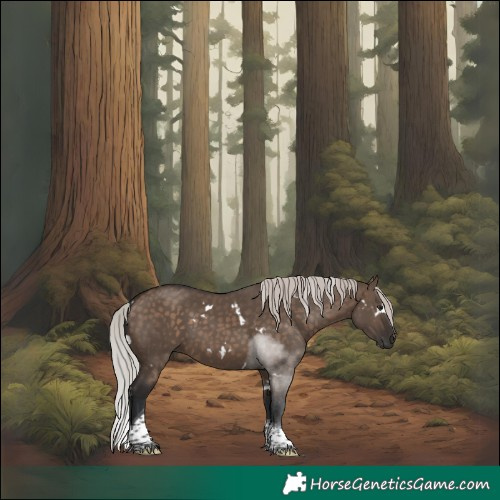Horse Color:White Spotted Silver Brown Dun Tobiano Rabicano 