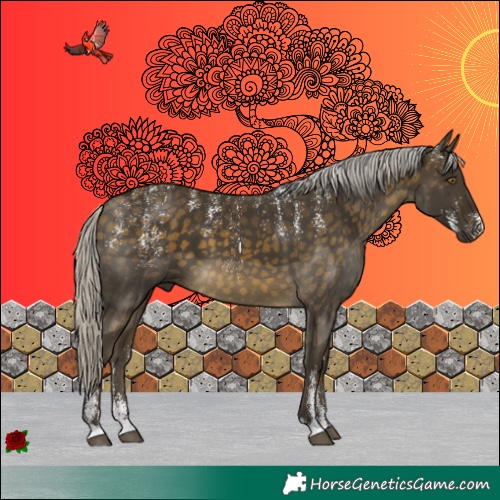 Horse Color:Powder White Silver Buckskin 