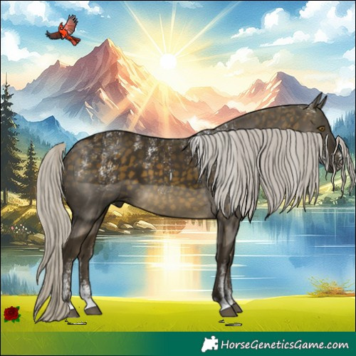 Horse Color:Powder White Silver Buckskin