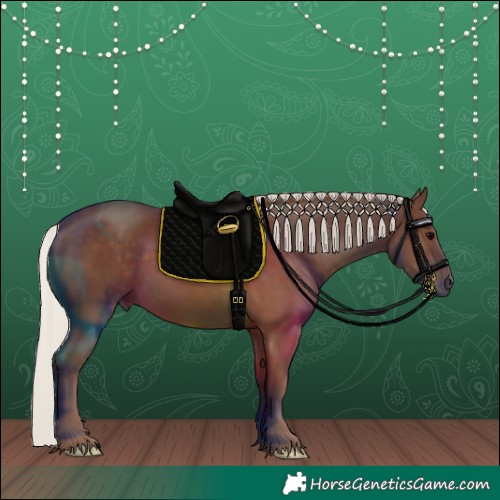 Horse Color:Silver Black
