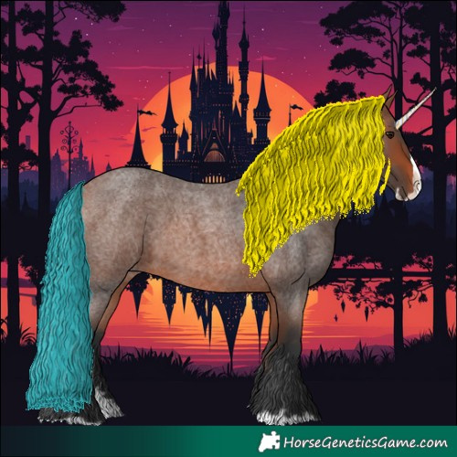 Horse Color:Bay Roan Splash 