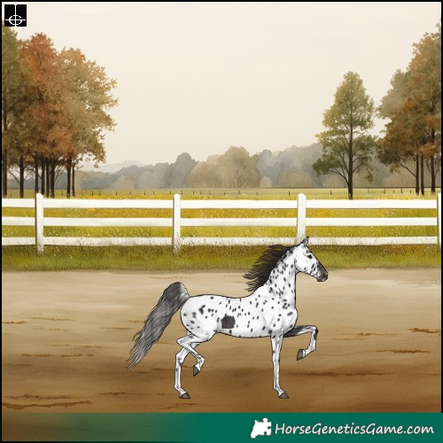 Horse Color:Liver Chestnut Tobiano Skewed LP Spotted Rabicano 