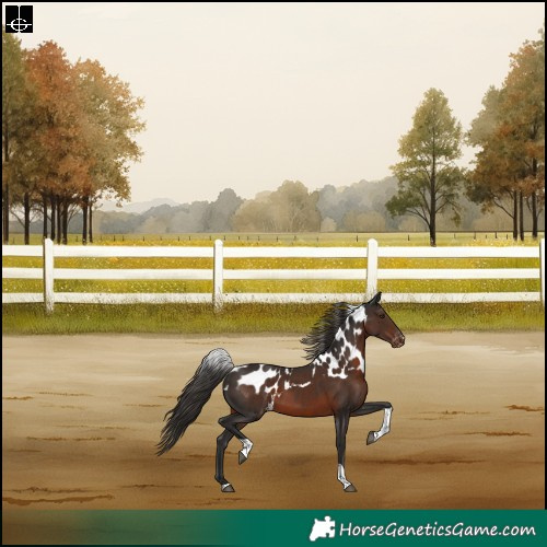 Horse Color:Liver Chestnut Tobiano Skewed Appaloosa Rabicano 