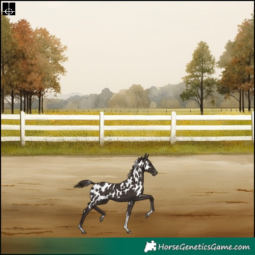 Horse Color:Liver Chestnut Tobiano Frame Skewed Appaloosa Rabicano 