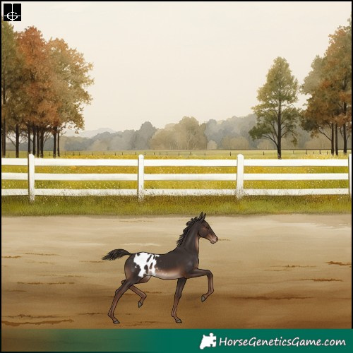 Horse Color:Liver Chestnut Skewed LP Spotted Rabicano 