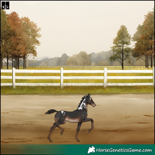 Horse Color:Liver Chestnut Skewed LP Spotted Rabicano 