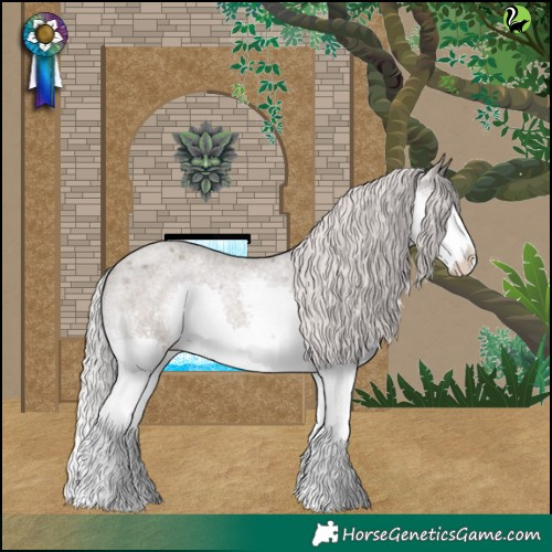 Horse Color:Silver Blue Roan Splash Varnish 