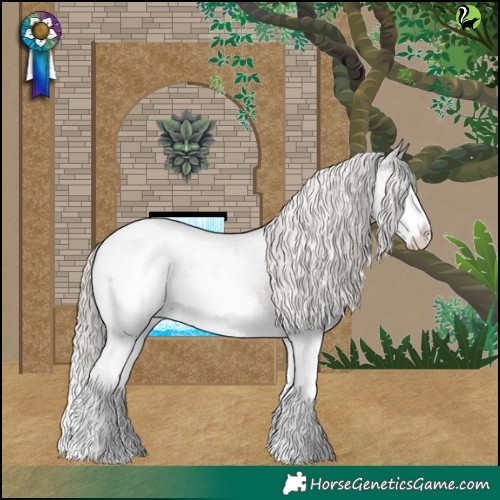 Horse Color:Silver Blue Roan Splash Varnish 