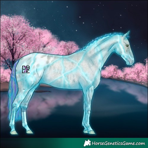 Horse Color:Painted Thunderstruck Amber Cream Champagne Roan Blanket