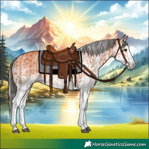 Horse Color:White Spotted Bay Splash  and White Spotted Bay Splash 