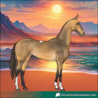 Horse Color:Buckskin Tobiano 
