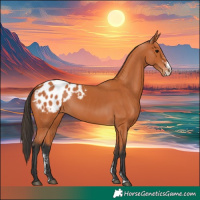 Horse Color:Bay Sabino Appaloosa 