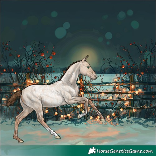 Horse Color:Sable Champagne Pearl Sabino Blanket  and Liver Red Dun Roan Pearl Rabicano 