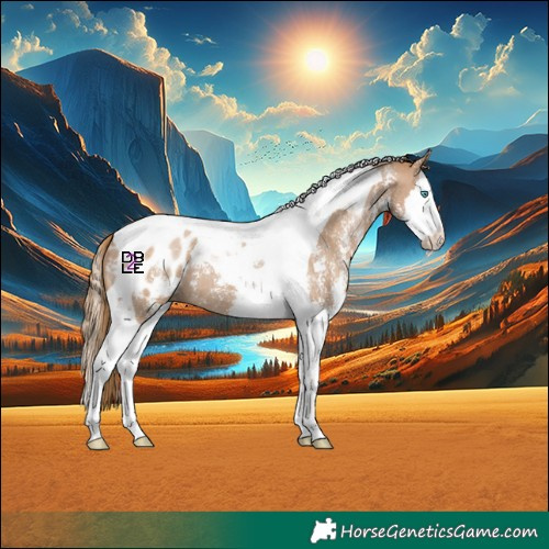 Horse Color:Black Pearl Sabino Splash Tobiano Appaloosa 