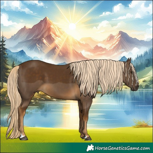 Horse Color:Chocolate Palomino 