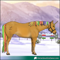 Horse Color:Painted Palomino 