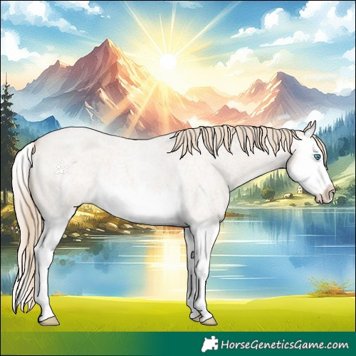 Horse Color:Smoky Creme Roan Splash 