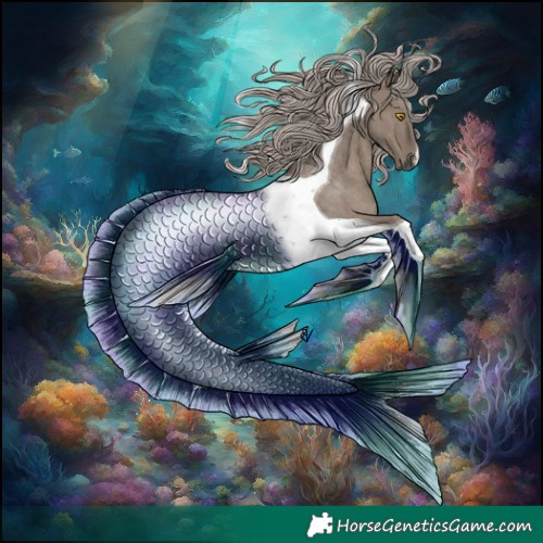 Horse Color:Silver Grullo Tobiano Rabicano 