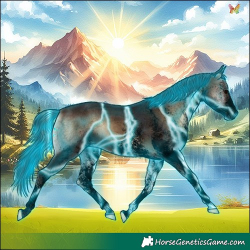 Horse Color:Void Thunderstruck White Spotted Brown Onyx 