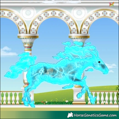 Horse Color:Void Thunderstruck White Spotted Silver Brown Onyx Appaloosa 